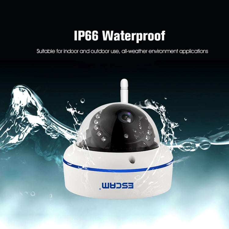 ESCAM Speed QD800WIFI ONVIF HD 1080P 2.0MP P2P Private Cloud IP66 Waterproof Security WiFi IP Cam...