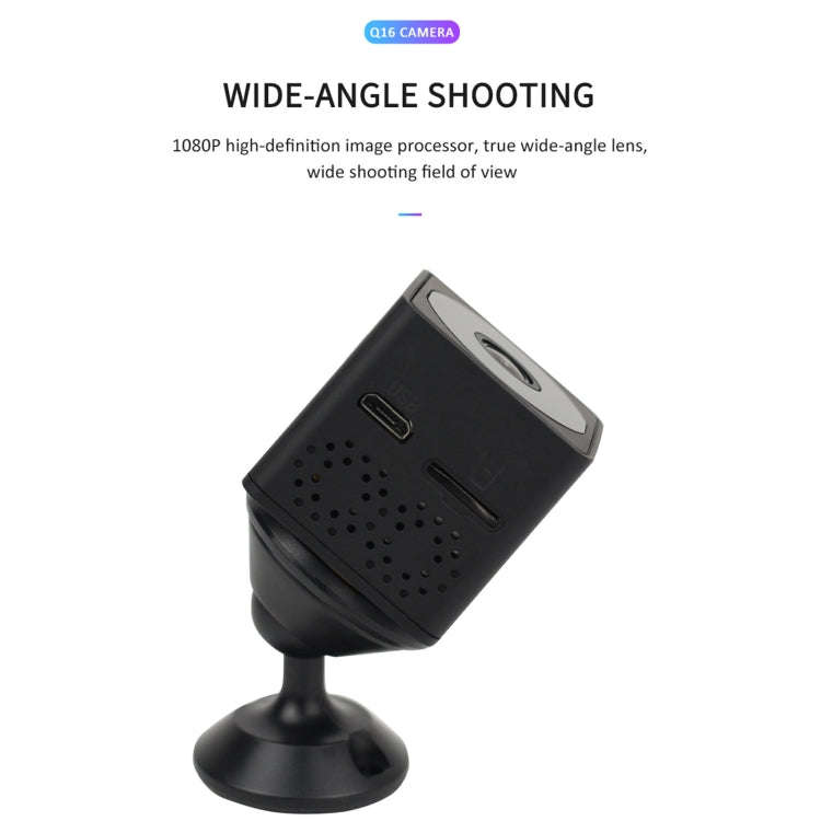Q16 Mini WiFi Wireless Network Action Camera Wide-angle Recorder with Night Vision and Motion Det...