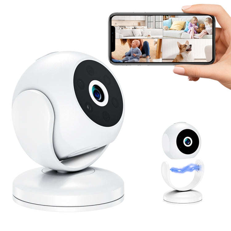 A5 Portable Mini 4K HD Camera Night Vision Home Security Micro Camcorder (White)