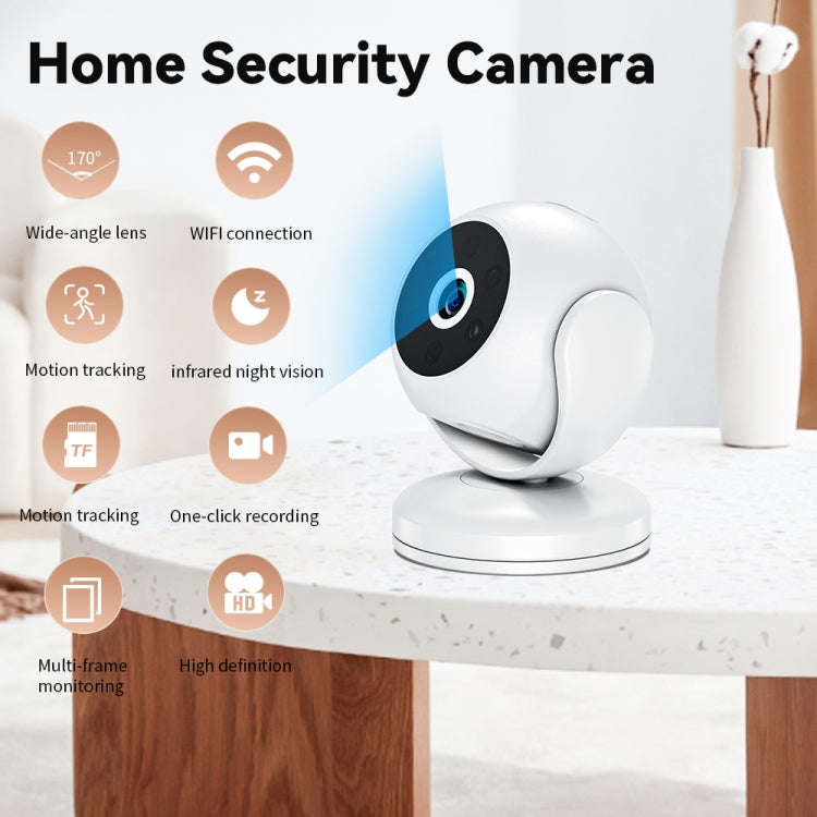 A5 Portable Mini 4K HD Camera Night Vision Home Security Micro Camcorder (White)