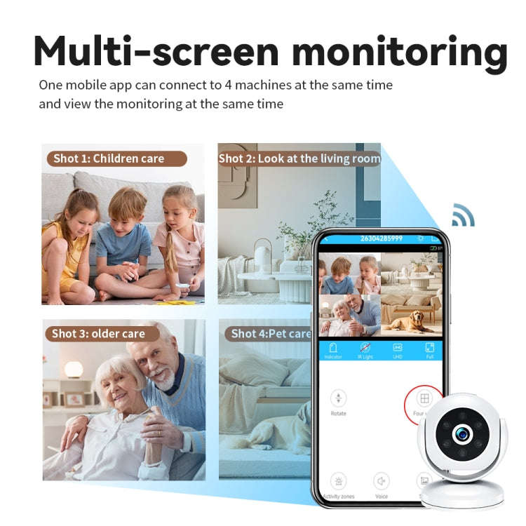 A5 Portable Mini 4K HD Camera Night Vision Home Security Micro Camcorder (White)