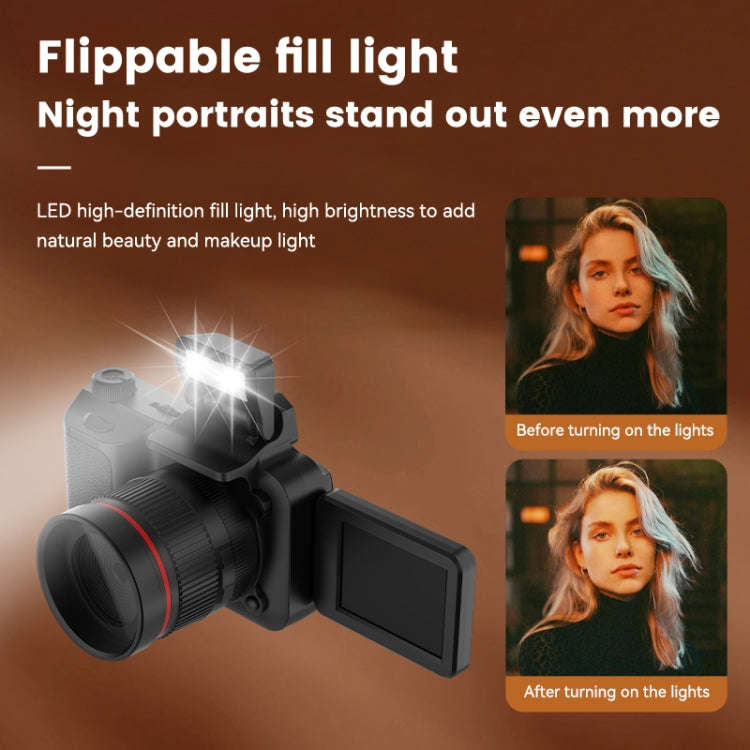 Y5000 4K Mini Digital Camera High Definition Selfies Student Digital Camera, (Black)