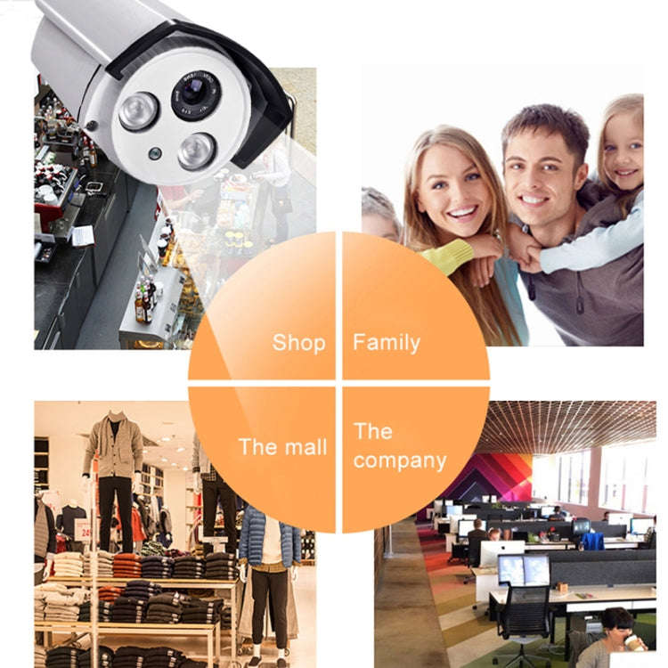 4CH HD 720P 1.0 Mega Pixel 2.4GHz WiFi IP Bullet Camera + NVR Kit