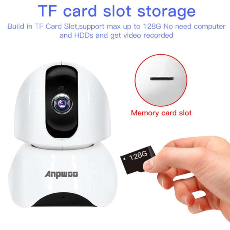 Anpwoo-YT003 2.0 Mega 3.6mm Lens Wide Angle 1080P Smart WIFI Monitor Camera , Support Night Visio...