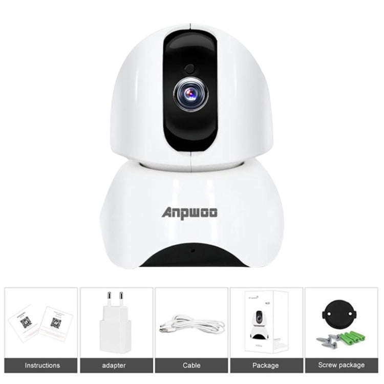Anpwoo-YT003 2.0 Mega 3.6mm Lens Wide Angle 1080P Smart WIFI Monitor Camera , Support Night Visio...