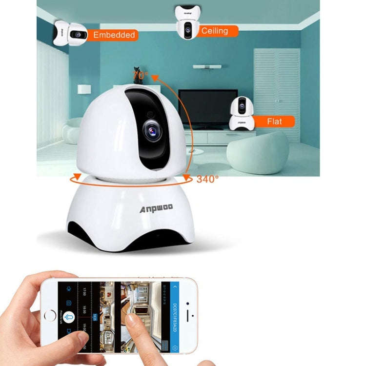 Anpwoo-YT003 2.0 Mega 3.6mm Lens Wide Angle 1080P Smart WIFI Monitor Camera , Support Night Visio...