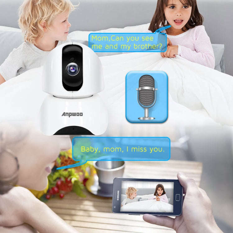 Anpwoo-YT003 2.0 Mega 3.6mm Lens Wide Angle 1080P Smart WIFI Monitor Camera , Support Night Visio...
