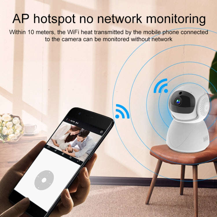 ZAS-5G01 1080P Home 5G WiFi Dual-band Panoramic Camera with 32GB TF Card, Support IR Night Vision...