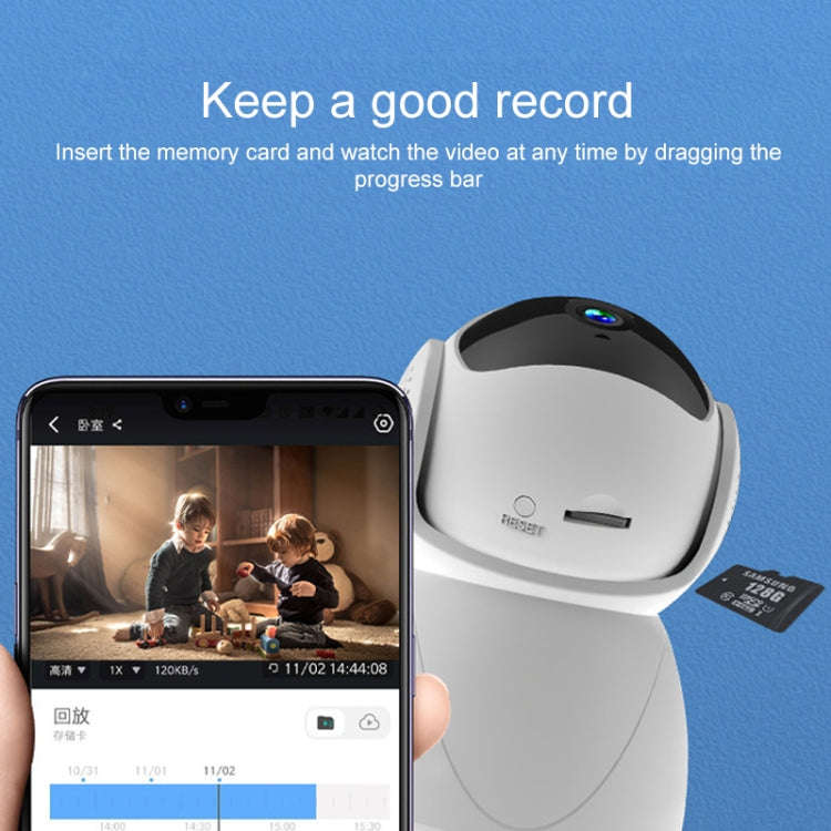 ZAS-5G01 1080P Home 5G WiFi Dual-band Panoramic Camera with 32GB TF Card, Support IR Night Vision...