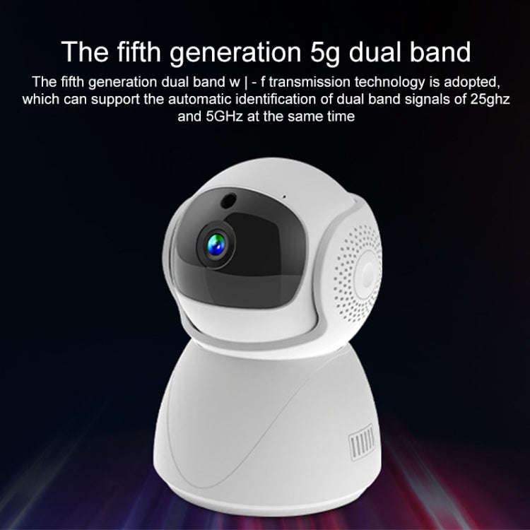 ZAS-5G01 1080P Home 5G WiFi Dual-band Panoramic Camera with 32GB TF Card, Support IR Night Vision...