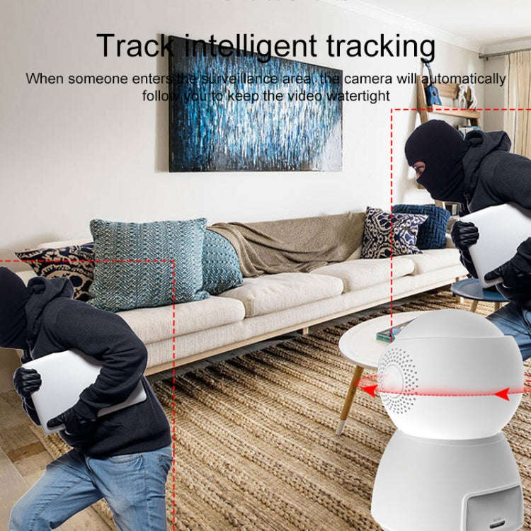 ZAS-5G01 1080P Home 5G WiFi Dual-band Panoramic Camera with 64GB TF Card, Support IR Night Vision...