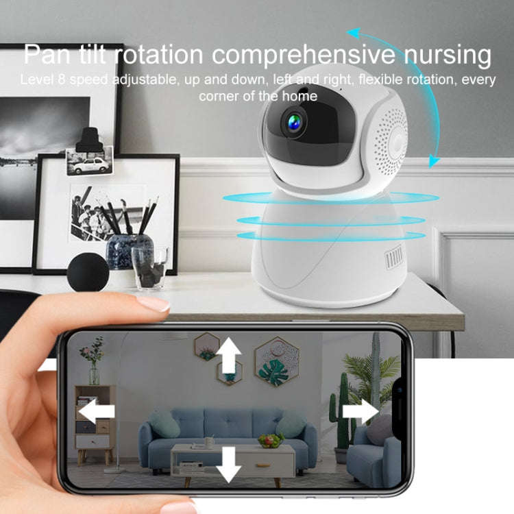 ZAS-5G01 1080P Home 5G WiFi Dual-band Panoramic Camera with 64GB TF Card, Support IR Night Vision...