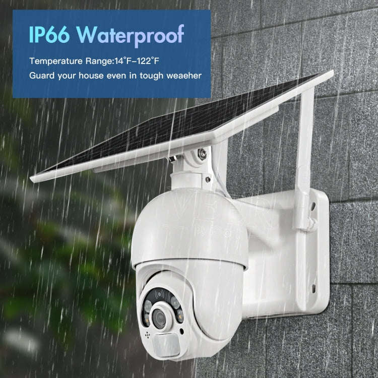 T22 1080P Full HD Solar Powered 4G Network US Version Camera, Support PIR Alarm, Night Vision, Tw...