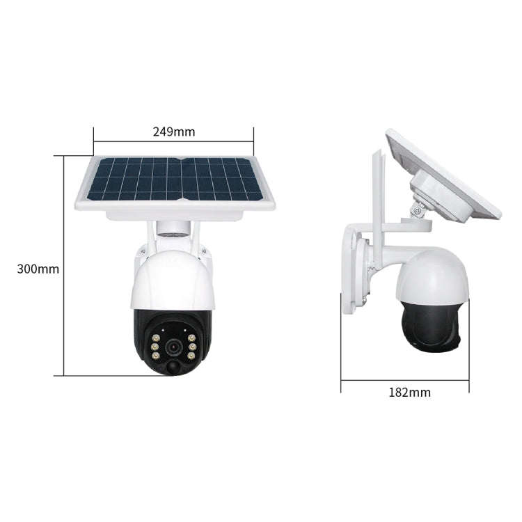 T23 2288 x 1288P Full HD Solar Powered WiFi Camera, Support PIR Alarm, Night Vision, Two Way Audi...