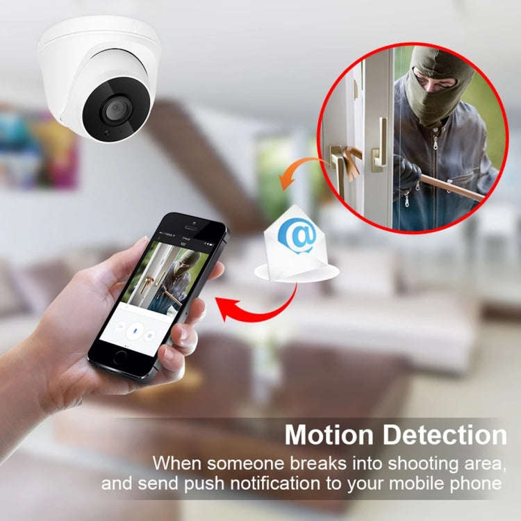 533H2 / IP 3.6mm 2MP Lens Full HD 1080P Indoor Security Dome Surveillance Camera with 20 Meter Ni...