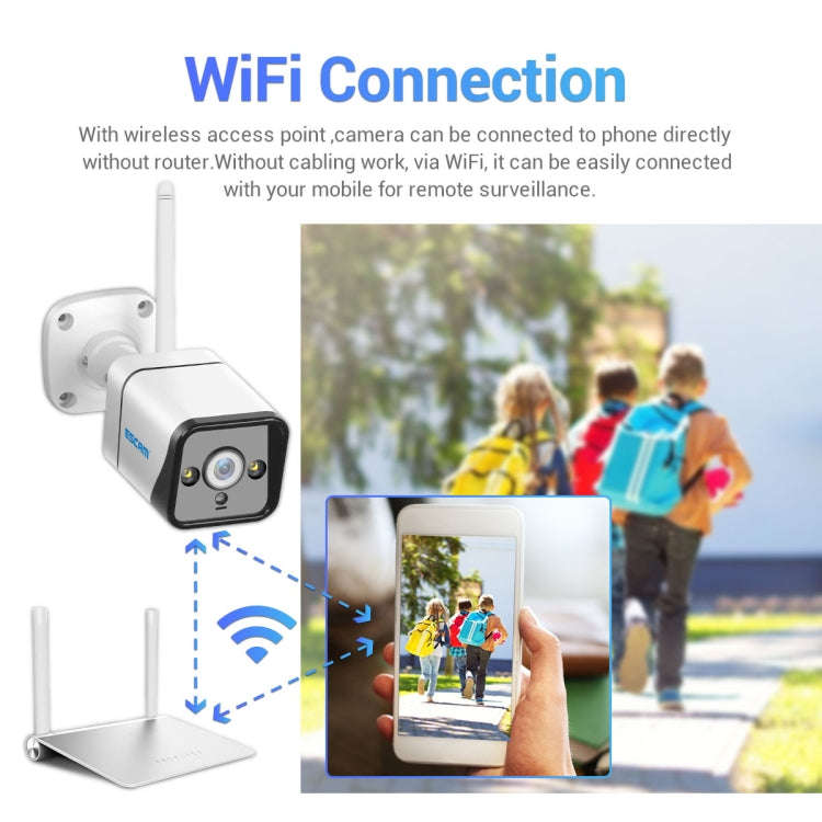 ESCAM QF120 1080P IP66 Waterproof WiFi IP Camera with Solar Panel, Support Night Vision & Motion ...