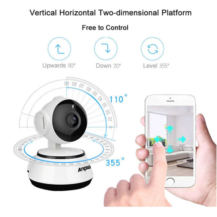 Anpwoo YT001 720P HD WiFi IP Camera with 6 PCS Infrared LEDs, Support Motion Detection & Night Vi...