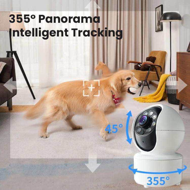 A10 Mini 360 PTZ WiFi Surveillance Camera Smart Home IP Camera  Night Vision Baby Monitor (White)