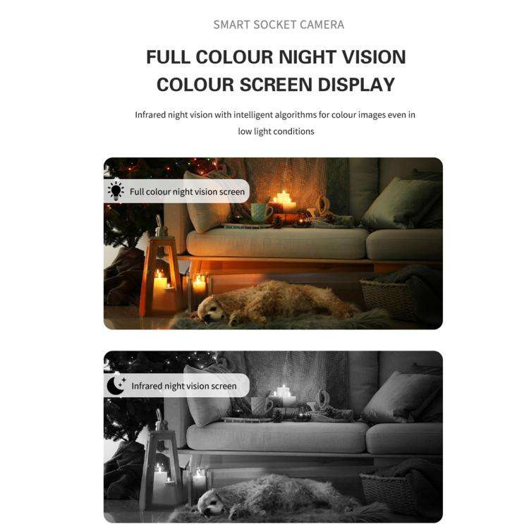 A11 WiFi Smart Home PTZ Webcam IP Camera Night Vision Monitor (US Plug)