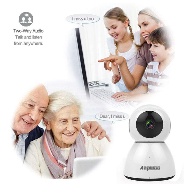 Anpwoo Snowman 1080P HD WiFi IP Camera, Support Motion Detection & Infrared Night Vision & TF Car...