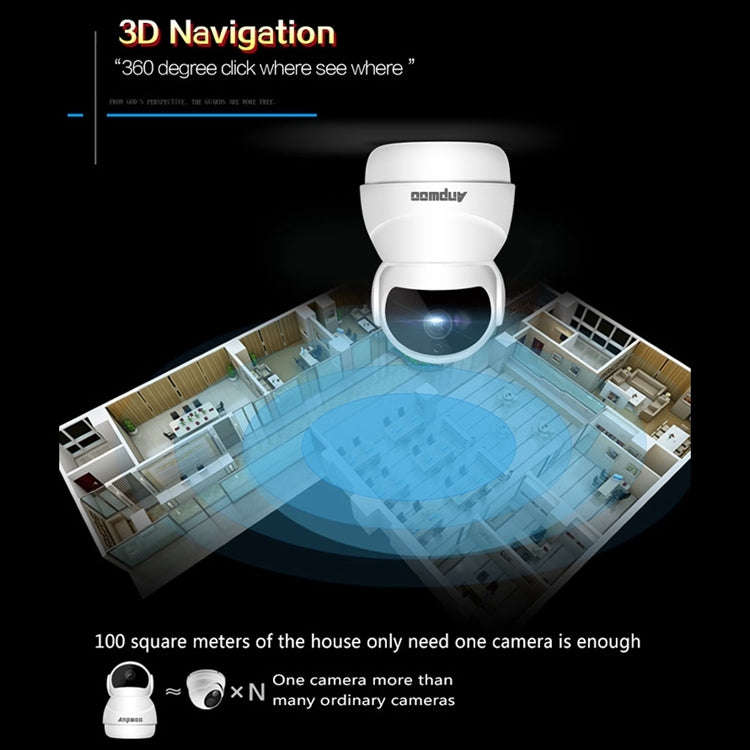 Anpwoo Warrior GM8135+SC2145 1080P HD WiFi IP Camera, Support Motion Detection & Infrared Night V...