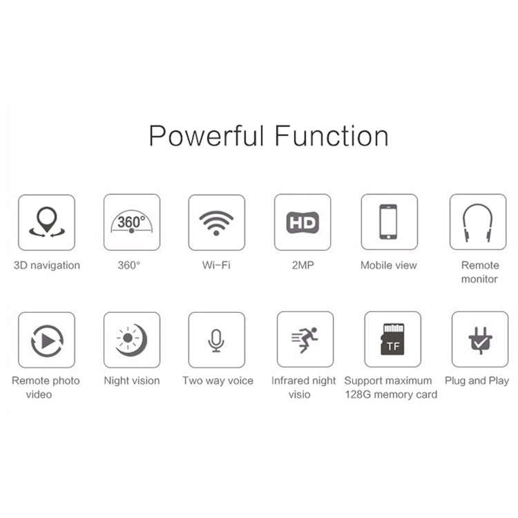 Anpwoo Warrior GM8135+SC2145 1080P HD WiFi IP Camera, Support Motion Detection & Infrared Night V...