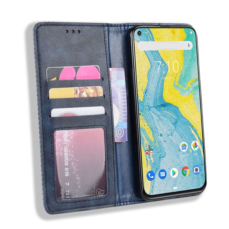 Retro Magnetic Clasp Horizontal Flip Leather Case for Nokia X71 (8.1 Plus), with Holder & Card Sl...
