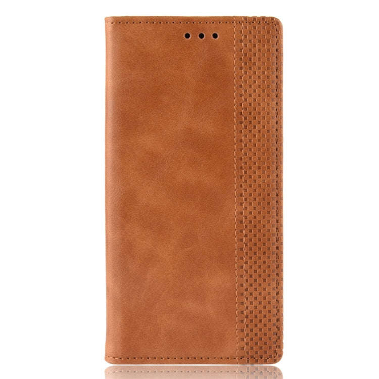 Retro Magnetic Clasp Horizontal Flip Leather Case for Nokia X71 (8.1 Plus), with Holder & Card Sl...