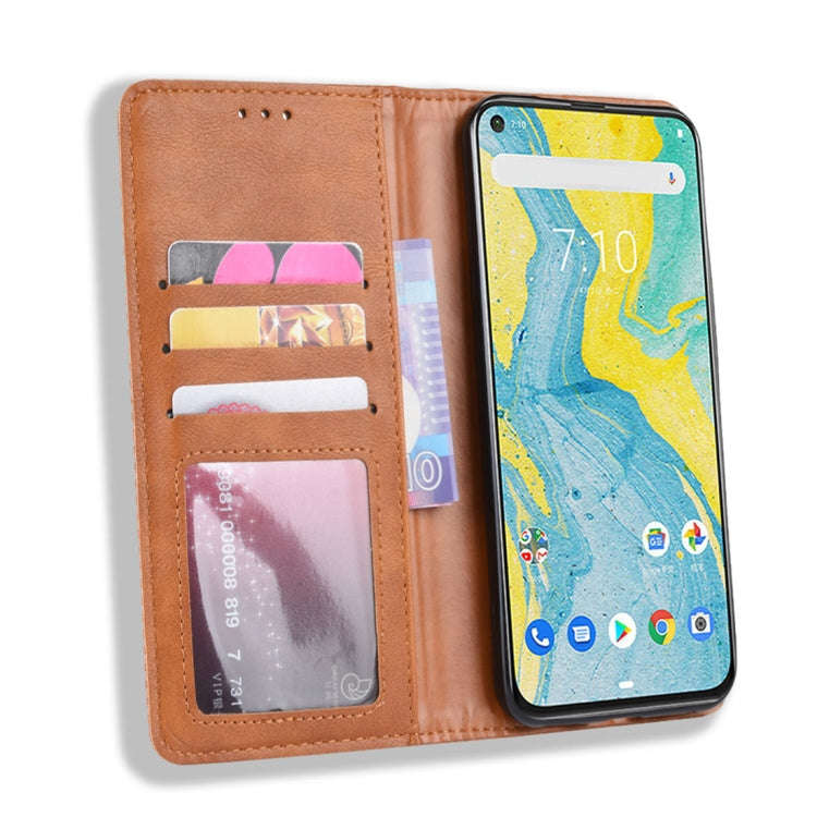 Retro Magnetic Clasp Horizontal Flip Leather Case for Nokia X71 (8.1 Plus), with Holder & Card Sl...