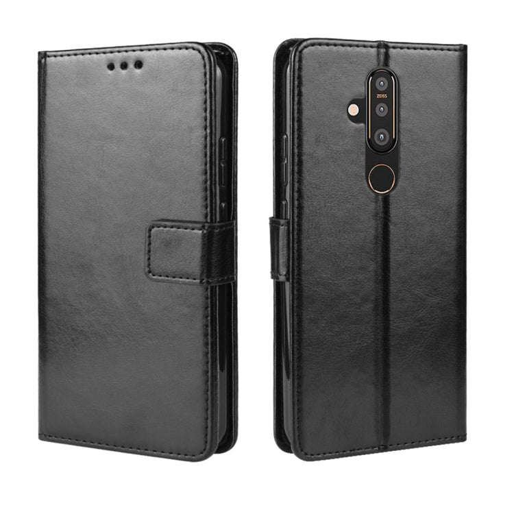 Crazy Horse Texture Horizontal Flip Leather Case for Nokia X71 (8.1 Plus), with Holder & Card Slo...