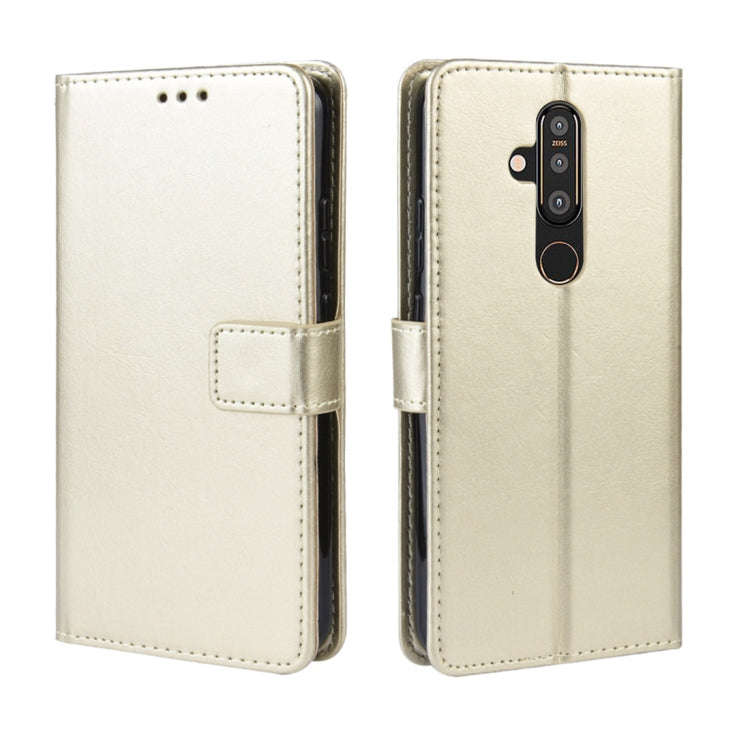 Crazy Horse Texture Horizontal Flip Leather Case for Nokia X71 (8.1 Plus), with Holder & Card Slo...