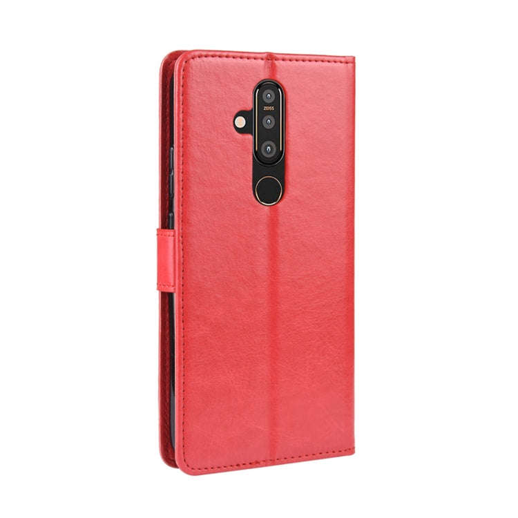 Crazy Horse Texture Horizontal Flip Leather Case for Nokia X71 (8.1 Plus), with Holder & Card Slo...
