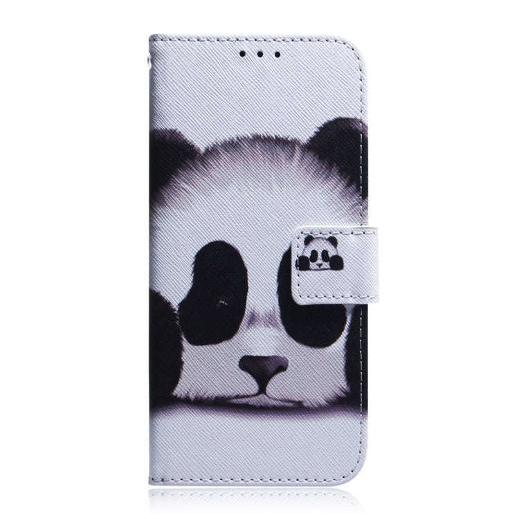 Panda Pattern Coloured Drawing Horizontal Flip Leather Case for Nokia 3.1 Plus, with Holder & Car...