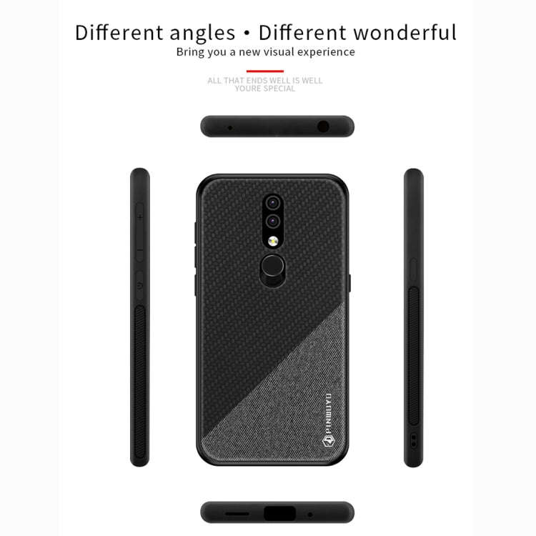 PINWUYO Honors Series Shockproof PC + TPU Protective Case for Nokia 4.2 (Black)