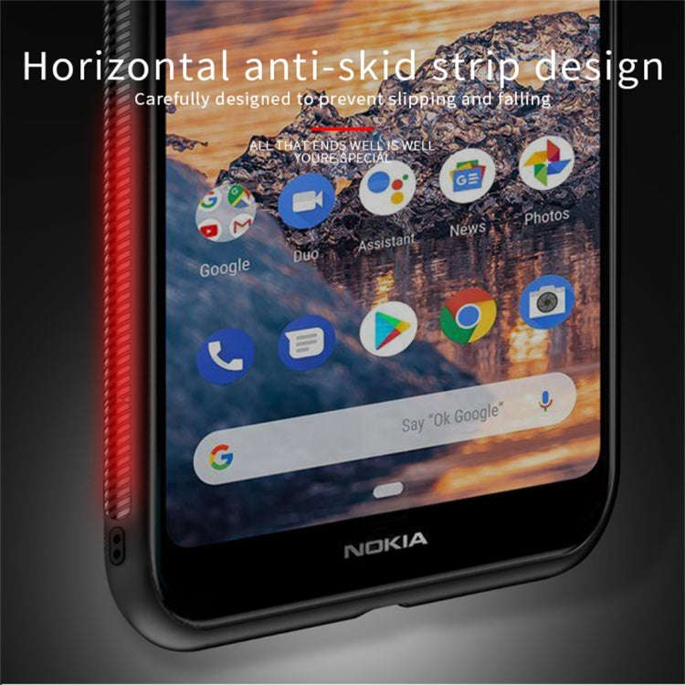 PINWUYO Honors Series Shockproof PC + TPU Protective Case for Nokia 4.2 (Rose Red)