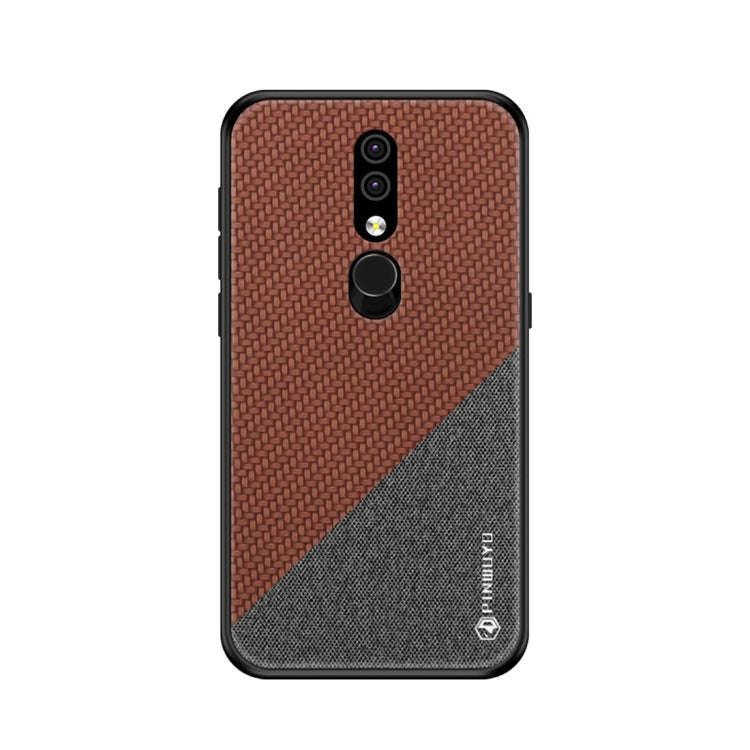 PINWUYO Honors Series Shockproof PC + TPU Protective Case for Nokia 4.2 (Brown)