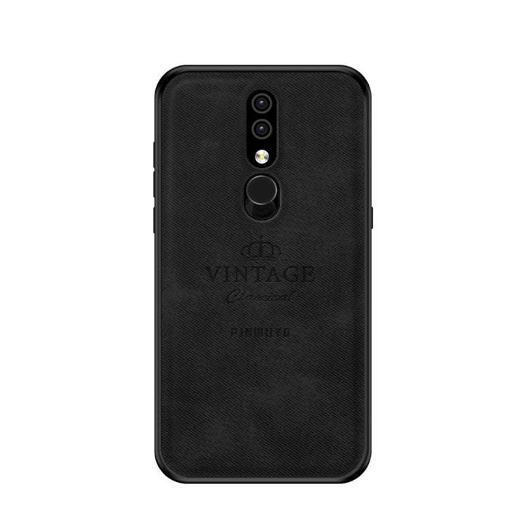 PINWUYO Shockproof Waterproof Full Coverage PC + TPU + Skin Protective Case for Nokia 4.2 (Black)