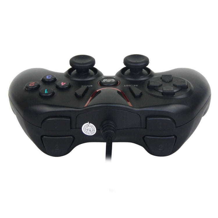 Wired Game Controller Gamepad Handle for PS3 / Compute(Black)