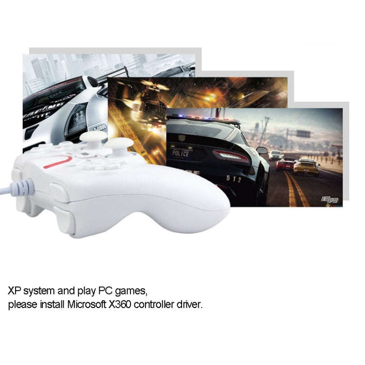 Wired Game Controller Gamepad Handle for PS3 / Compute(Black)