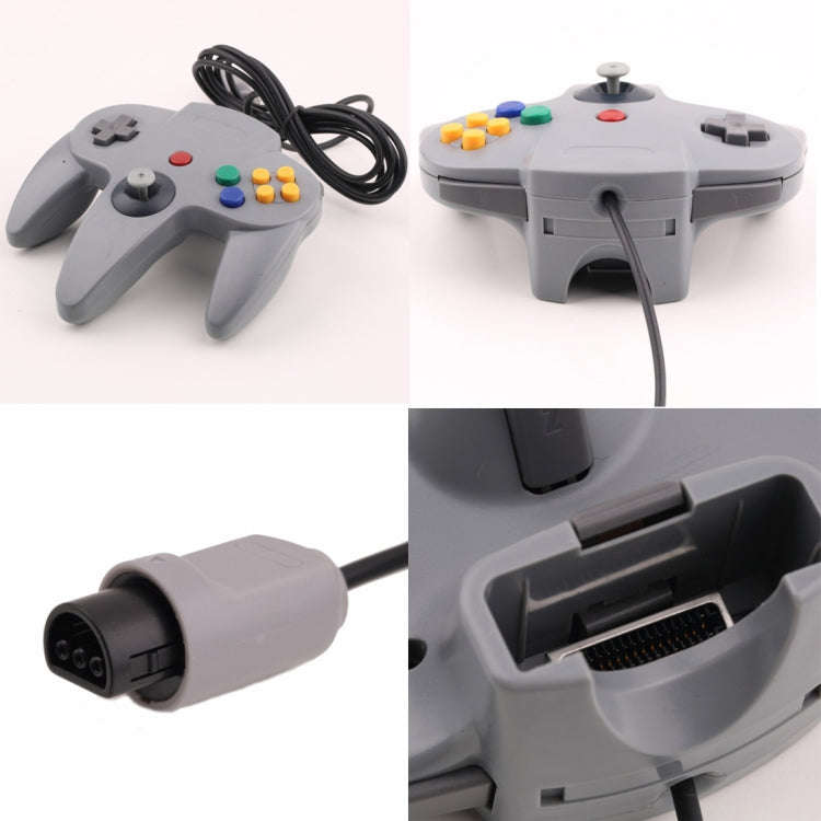 For Nintendo N64 Wired Game Controller Gamepad(Black)
