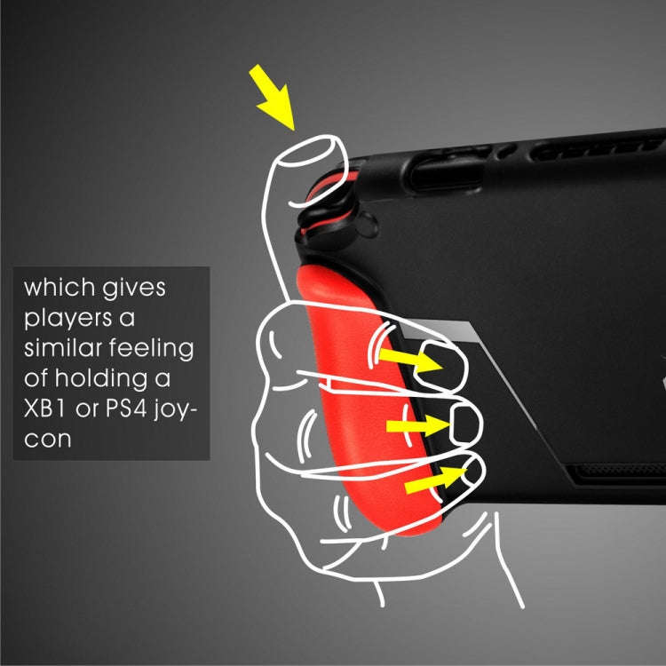 TPU Shell Handle Grip with Game Card Slot Anti-Shock Cover Silicone Case for Nintendo Switch, wit...