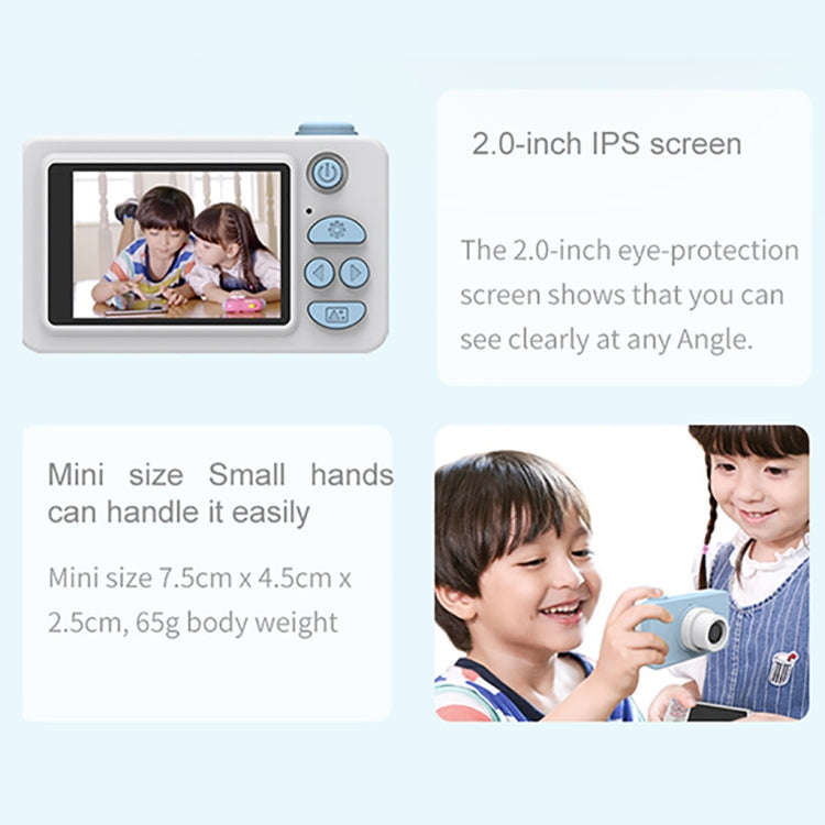 D9 8.0 Mega Pixel Lens Fashion Thin and Light Mini Digital Sport Camera with 2.0 inch Screen & El...