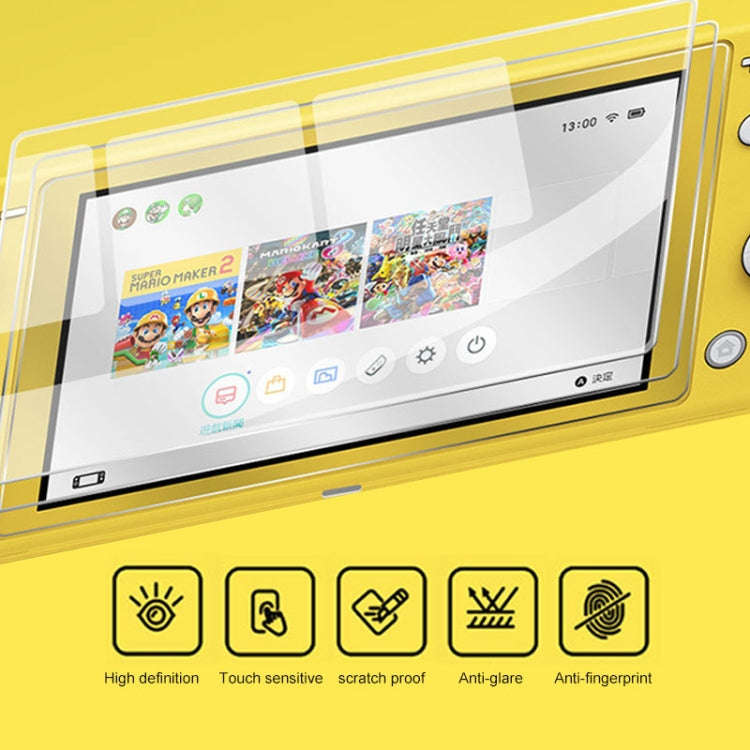 IPLAY Game Host Silicone Full Coverage Protective Case with Screen Protector for Switch Lite(Tran...