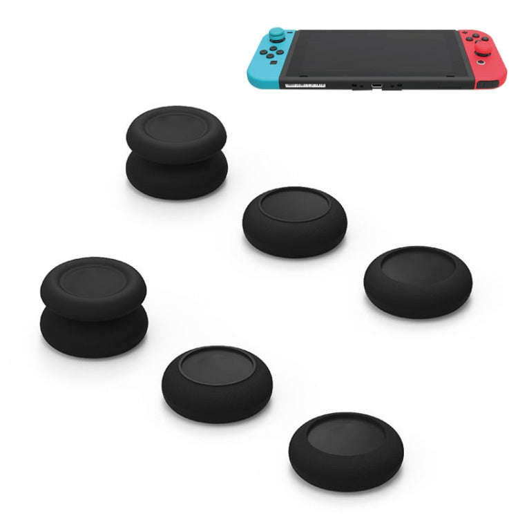 Left + Right Gamepad Rocker Cap Button Cover for Switch(Black)
