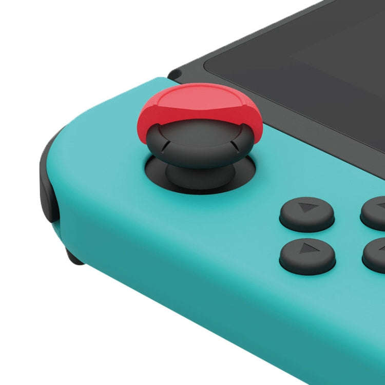 Left + Right Gamepad Rocker Cap Button Cover for Switch(Blue + Magenta)