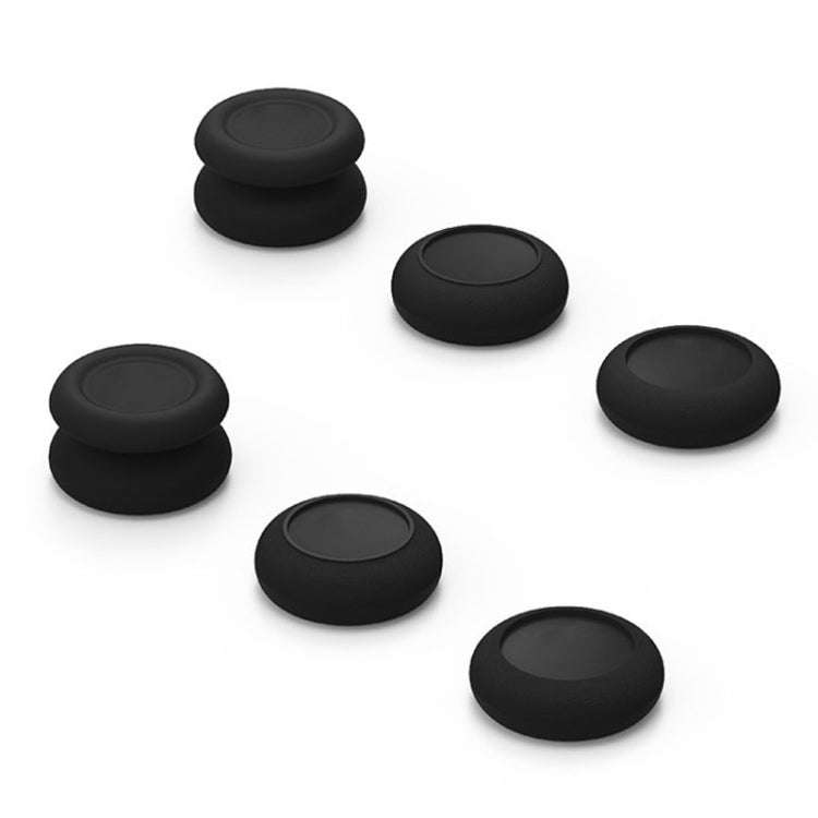 Left + Right Gamepad Rocker Cap Button Cover for Switch(Black)