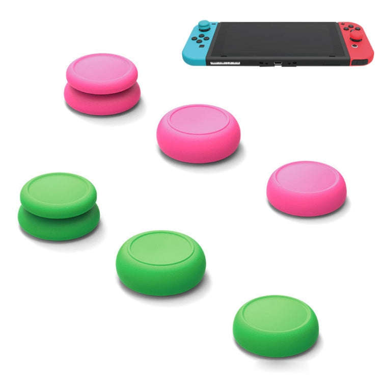 Left + Right Gamepad Rocker Cap Button Cover for Switch(Green+Red)