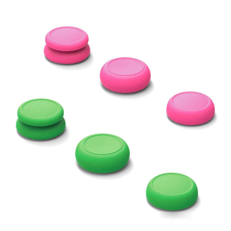 Left + Right Gamepad Rocker Cap Button Cover for Switch(Green+Red)
