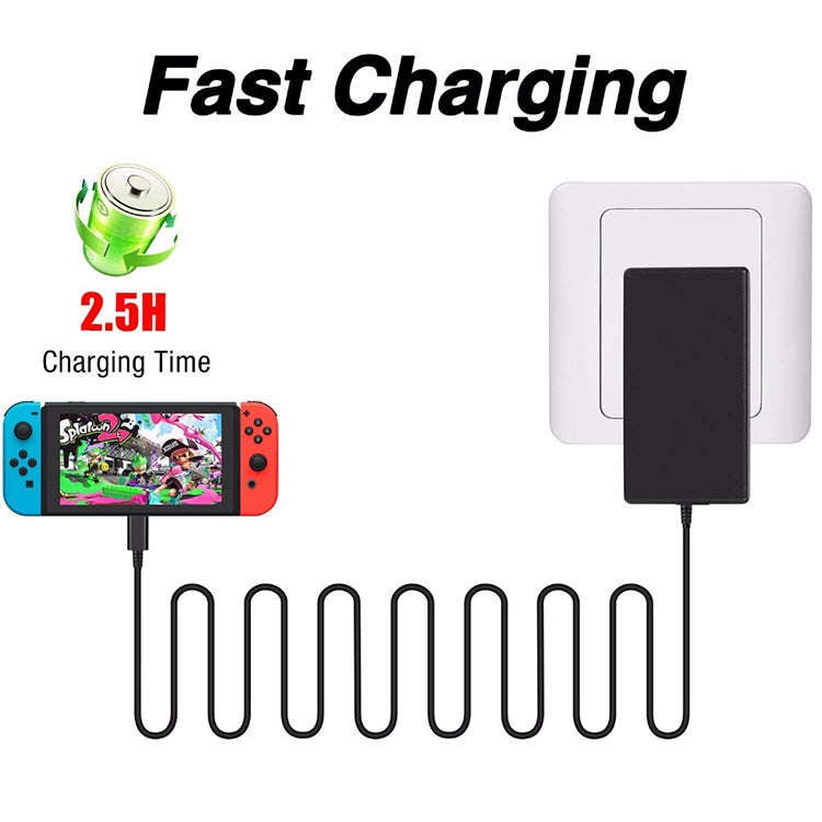 AC Adapter Charger for Nintend Switch, EU Plug