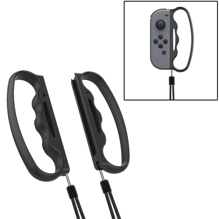 iPlay Small Handle Boxing Grip Gamepad Grip with Strap for Switch Joy-Con(Black)